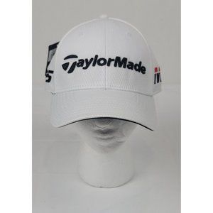 NWT TaylorMade M5 TP5 White Tour Authentic Golf baseball Cap Hat S/M